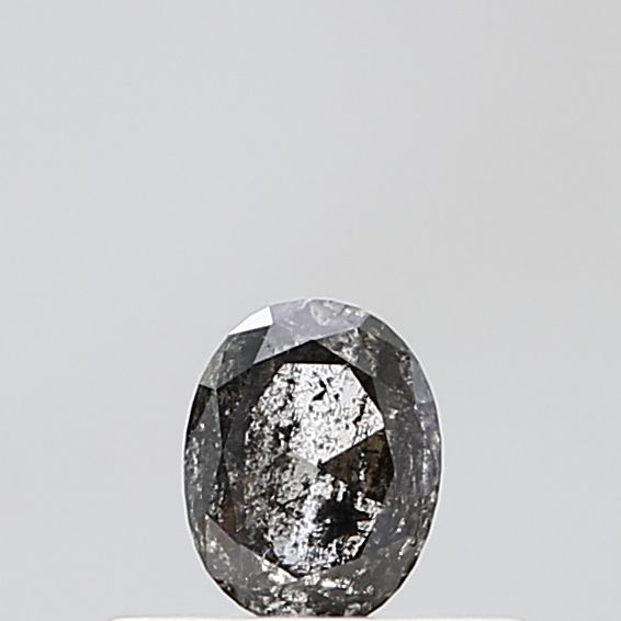 0.27 Carat Oval Diamond Salt and Pepper VVS2