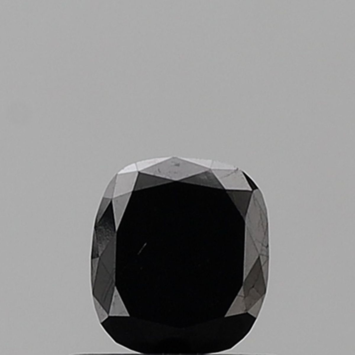 0.66 Carat Cushion brilliant Diamond Black VVS2