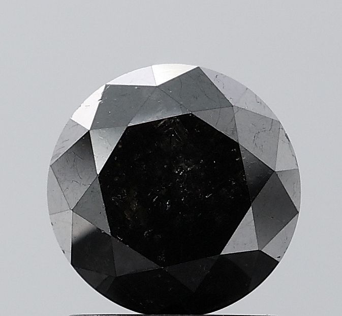1.82 Carat Round Diamond Black VS1