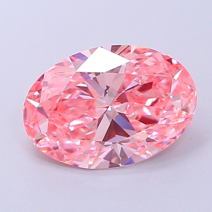 OVAL 2.01ct Fancy Vivid Pink VVS2 – EX EX STG