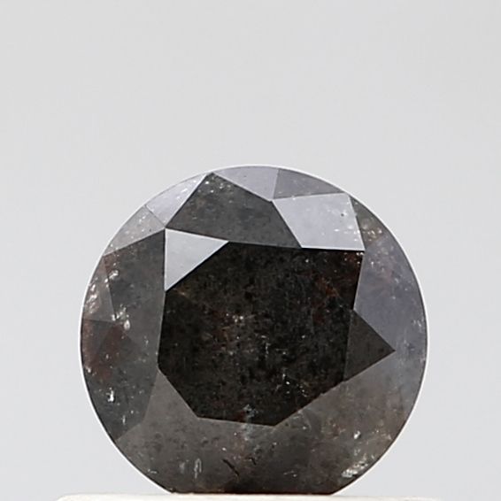 0.53 Carat Round Diamond Salt and Pepper VS1