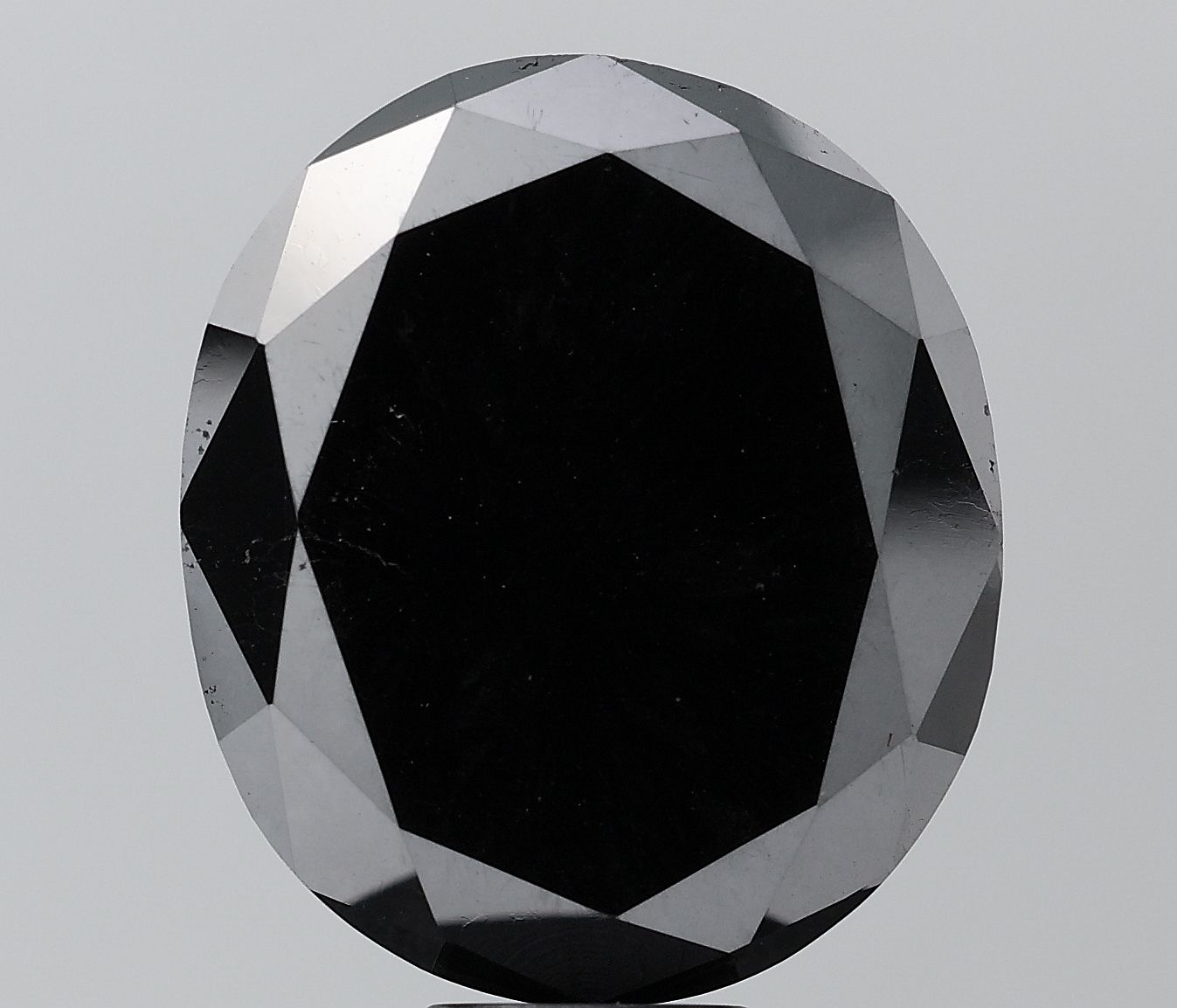16.37 Carat Oval Diamond Black VS2