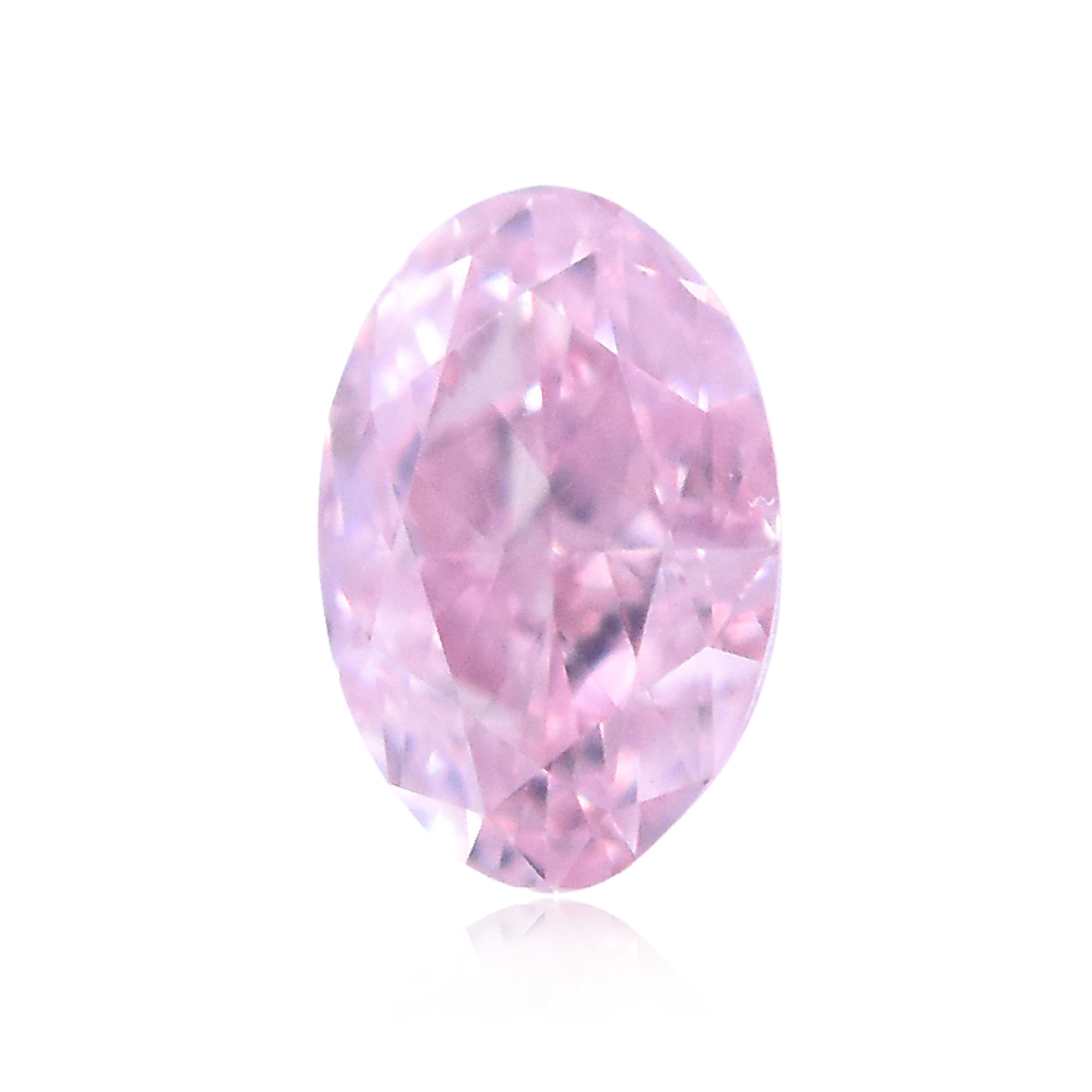 0.11 Carat Oval Diamond Fancy Intense  Pink 