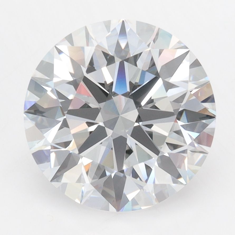 Diament LG okrągły, 3.8 ct, D, IF, szlif EX