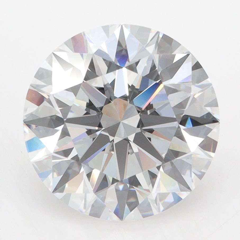 Diament LG okrągły, 4.1 ct, D, IF, szlif EX