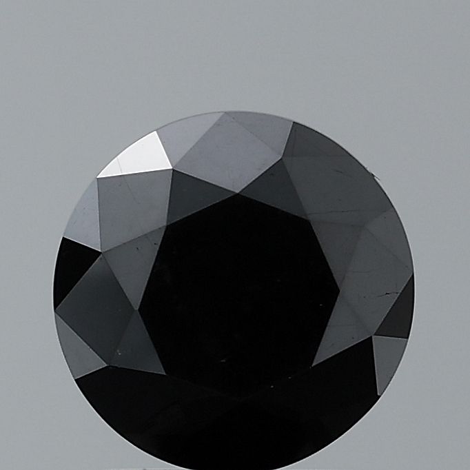 0.88 Carat Round Diamond Fancy Black VVS2