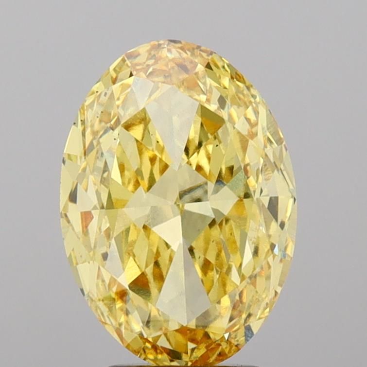 6.09 ct. oval Lab Grown Diamond front image