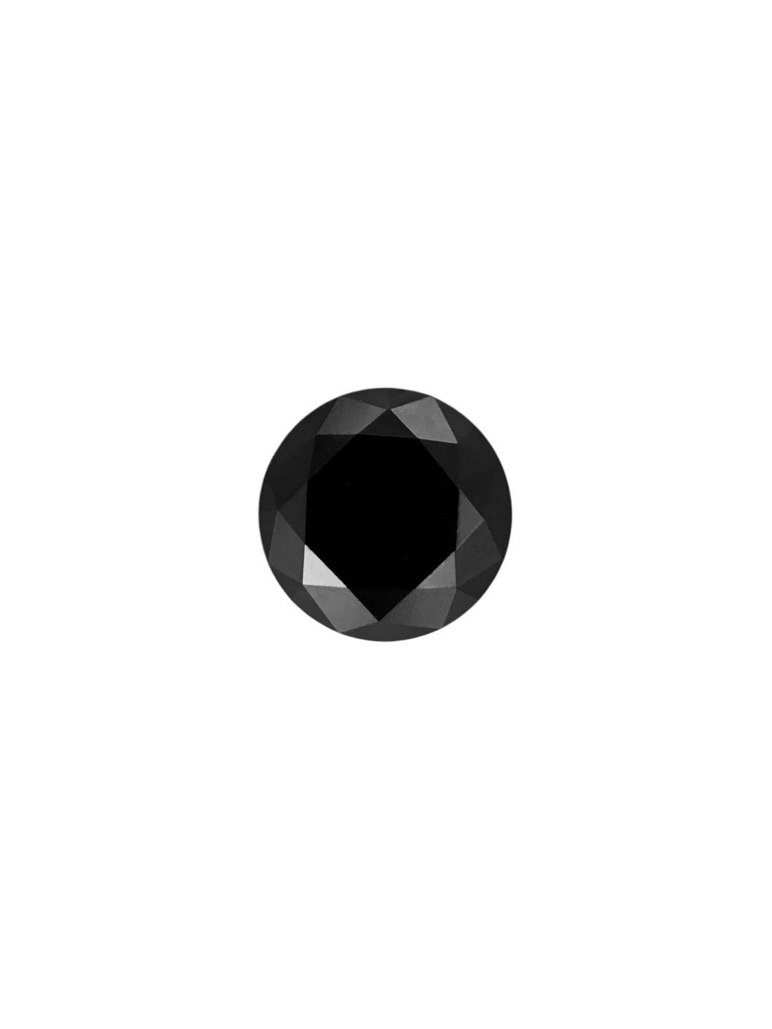 0.89 Carat Round Diamond Fancy Black VVS2