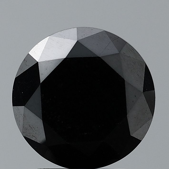 0.67 Carat Round Diamond Black VVS2