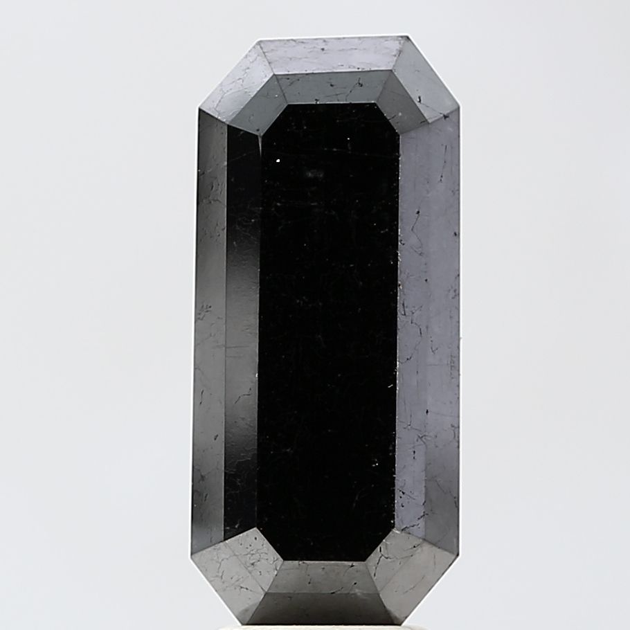 6.3 Carat Emerald Diamond Black VVS2