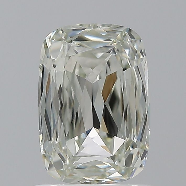 0.86 Carat Cushion brilliant Diamond Fancy Light Grayish Greenish Yellow VS1