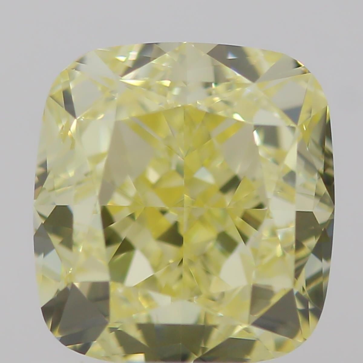 1 Carat Cushion brilliant Diamond Fancy  Yellow VVS2
