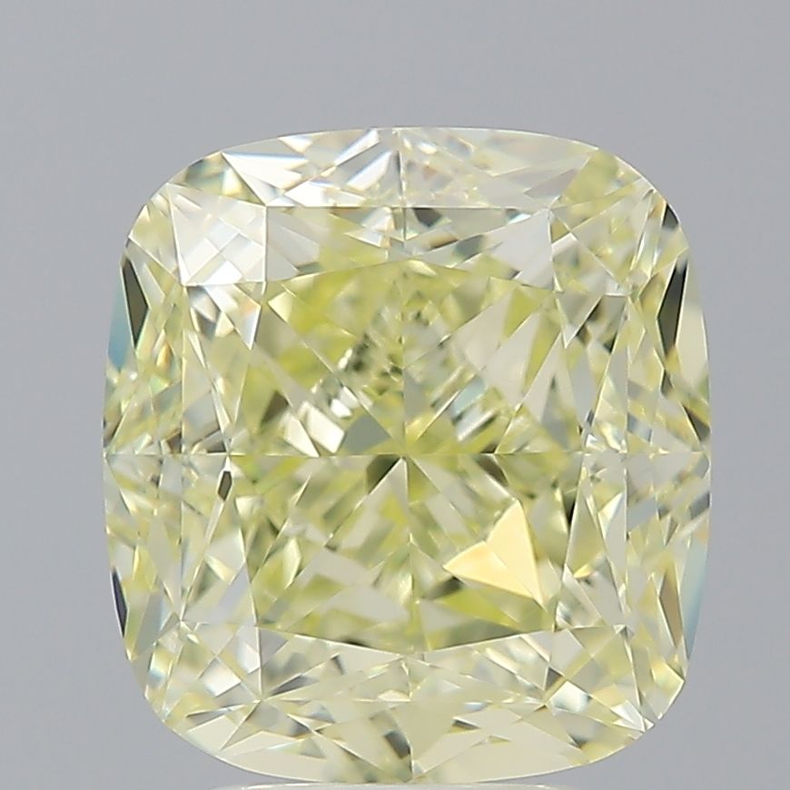5.01 Carat Cushion modified Diamond Fancy Yellow VVS2
