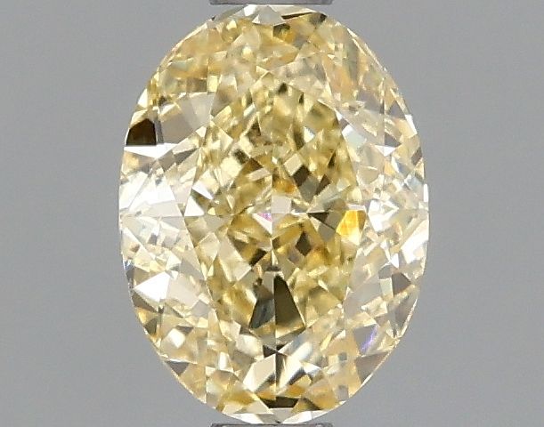 1.01 carat fancy intense yellow VS1 EX Cut IGI oval diamond