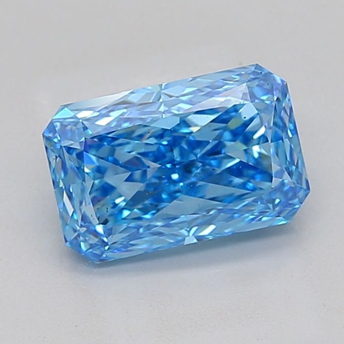 3.08 carat fancy vivid blue VS2 EX Cut IGI radiant diamond