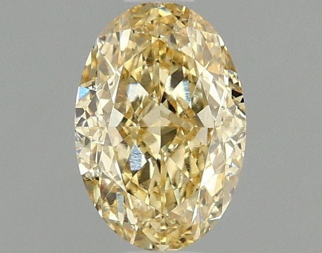 1.09 carat fancy intense yellow VS1 EX Cut IGI oval diamond
