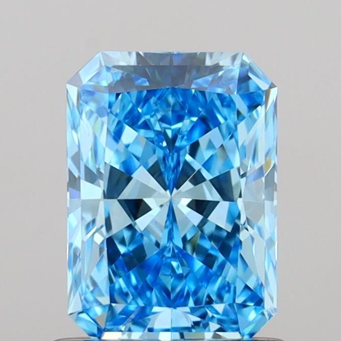 1.02 carat fancy vivid blue VS1 EX Cut IGI radiant diamond