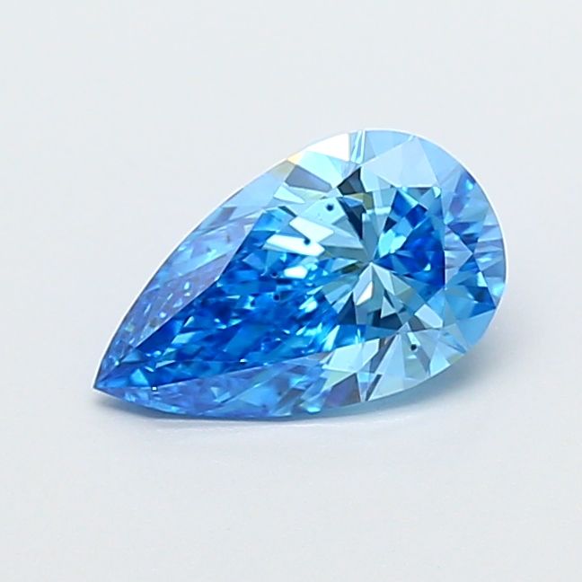 1.04 carat fancy vivid blue VS2 EX Cut IGI pear diamond