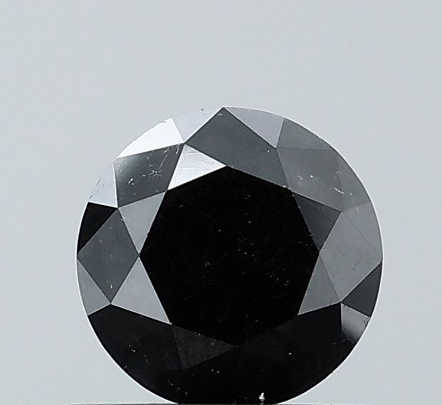 0.79 Carat Round Diamond Black VVS2