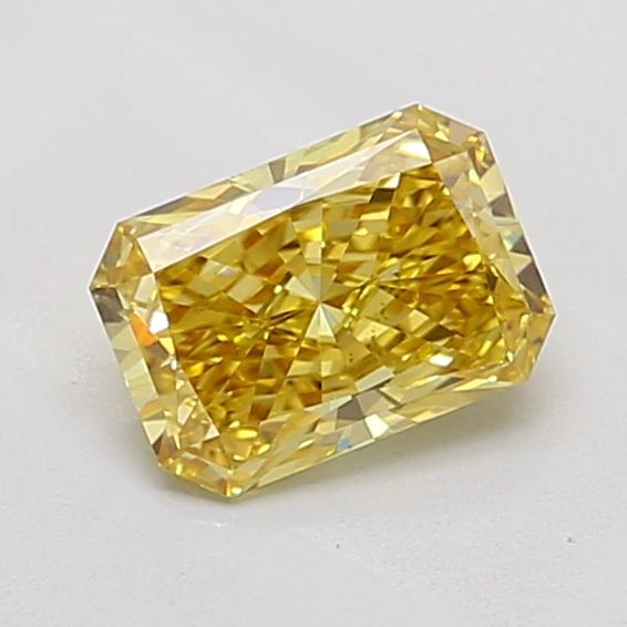 1.01 carat fancy vivid yellow VS1 EX Cut IGI radiant diamond