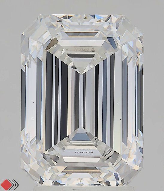 4.10 ct. emerald Lab Grown Diamond front image