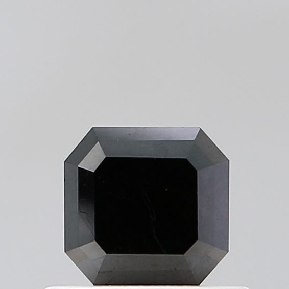 0.67 Carat Asscher Diamond Black VVS2