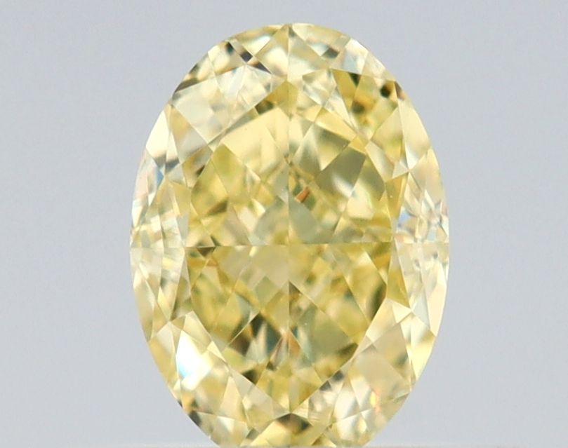 0.5 Carat Oval Diamond Fancy Yellow VS1