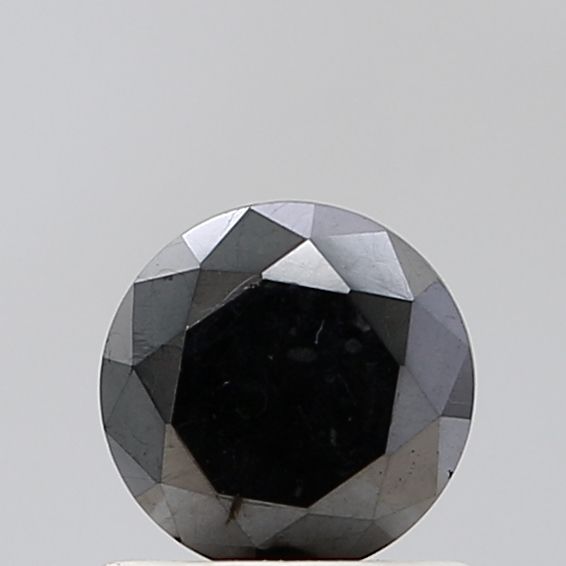 0.72 Carat Round Diamond Fancy Black VS1