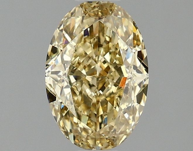 1.09 carat fancy intense yellow VS1 EX Cut IGI oval diamond