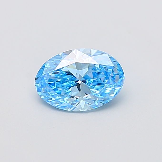 1.01 carat fancy vivid blue VS2 EX Cut IGI oval diamond