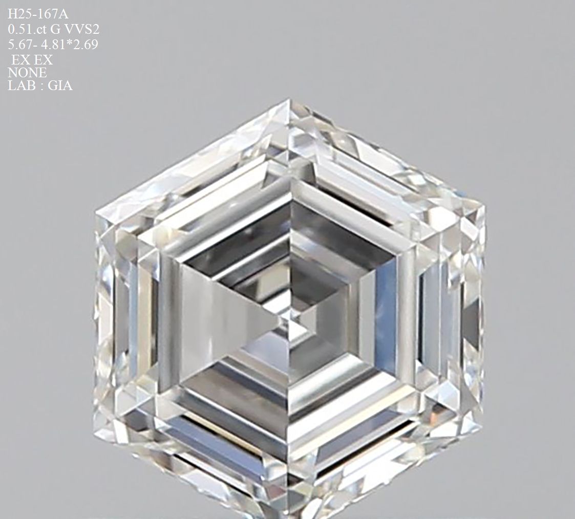 0.51 ct Hexagonal Diamond