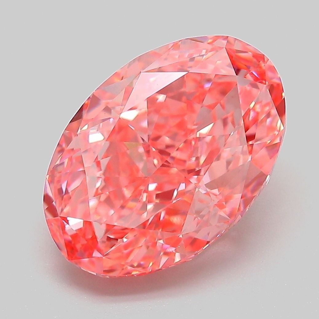 5.54 ct. oval Lab Grown Diamond front image