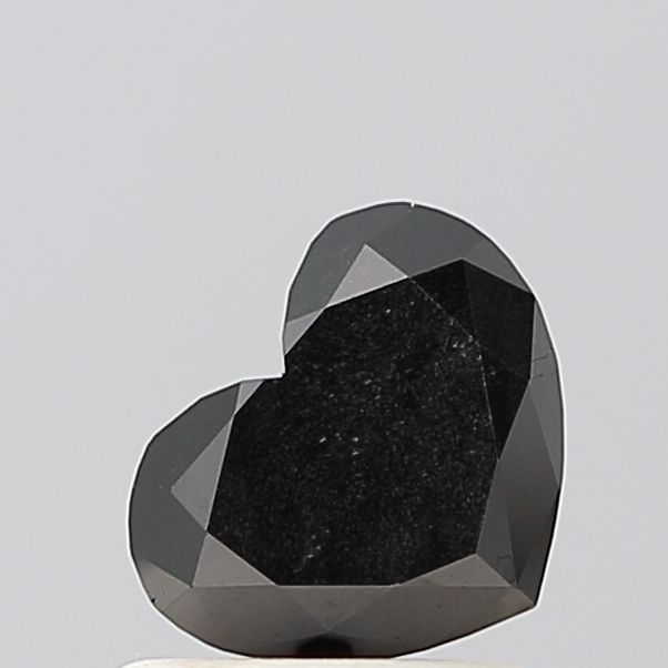 0.95 Carat Heart Diamond Black VS1