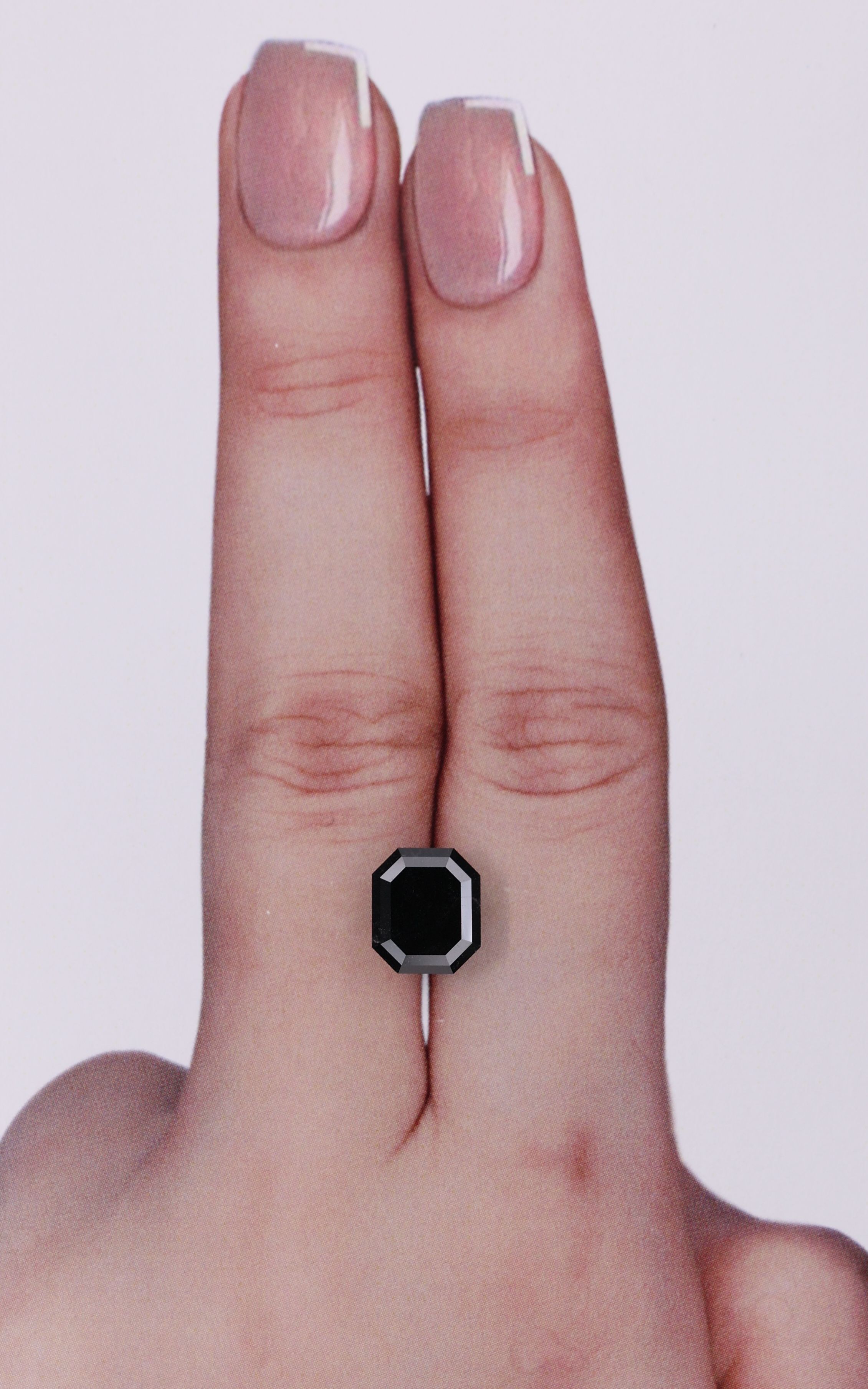 2.34 Carat Emerald Diamond Fancy Black VVS2