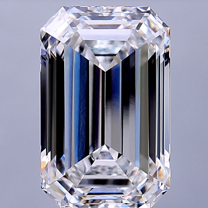 5.22 ct. emerald Lab Grown Diamond front image