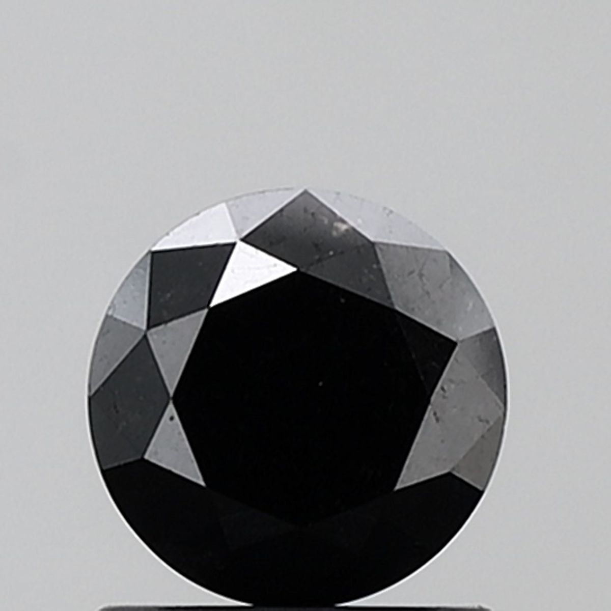 1.24 Carat Round Diamond Fancy Black VVS2