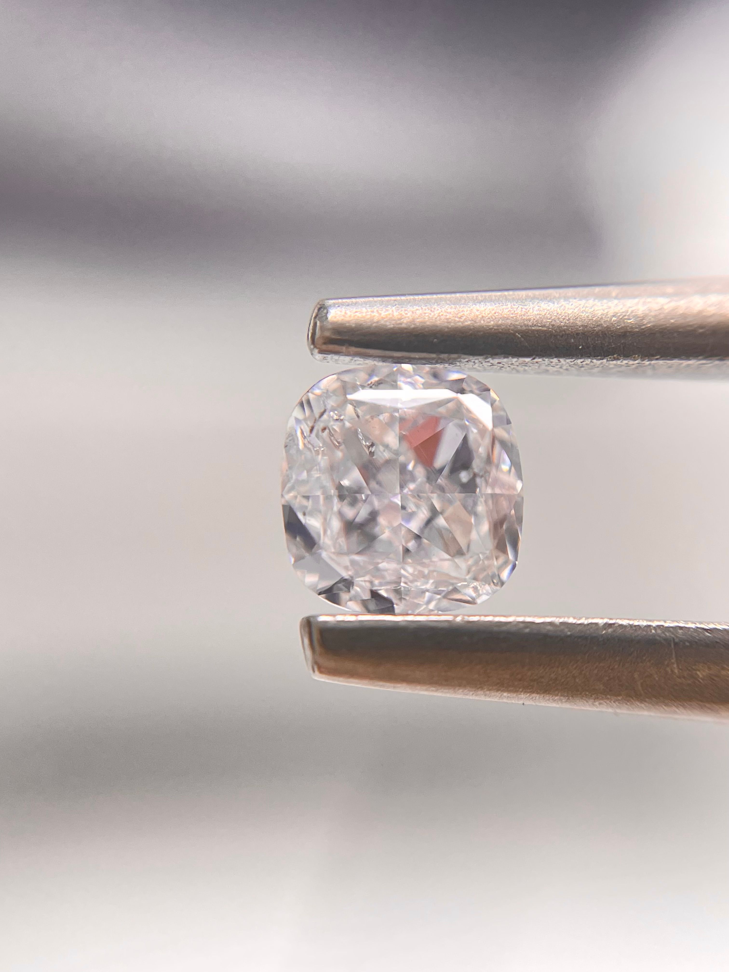 0.51 Carat Cushion modified Diamond Faint Pink I1