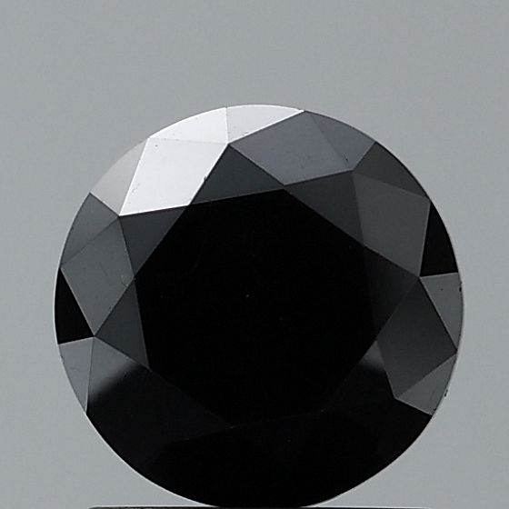 0.45 Carat Round Diamond Black VVS2