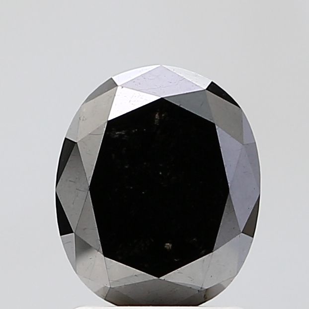 2.03 Carat Oval Diamond Fancy Black VVS2