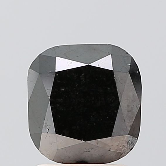 2.03 Carat Cushion brilliant Diamond Black VVS2
