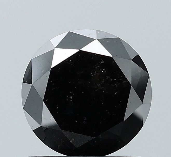 1.32 Carat Round Diamond Black VVS2