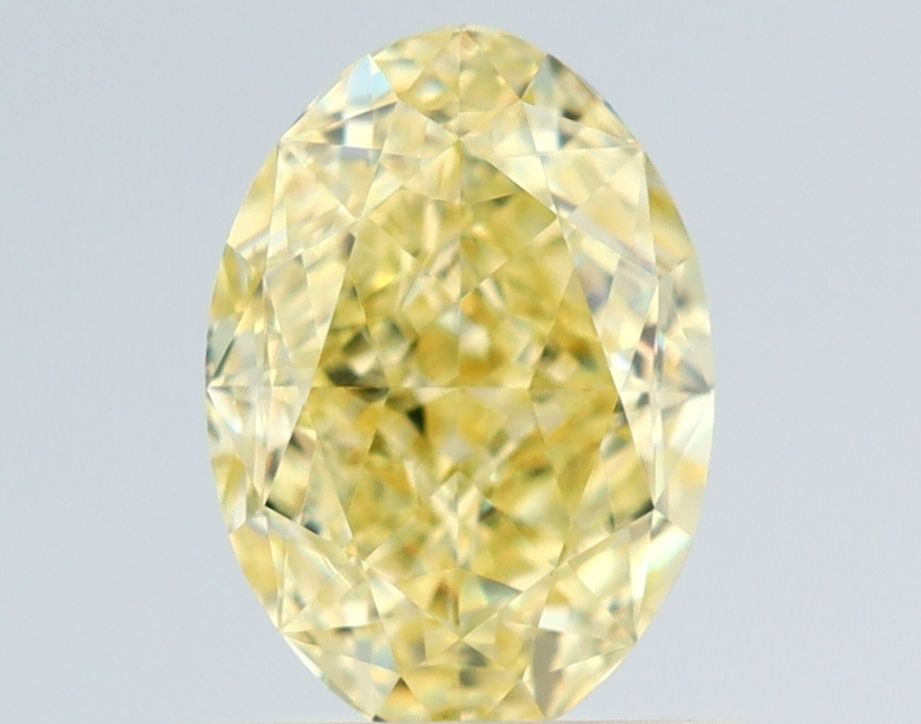 1 Carat Oval Diamond Fancy Yellow VS1