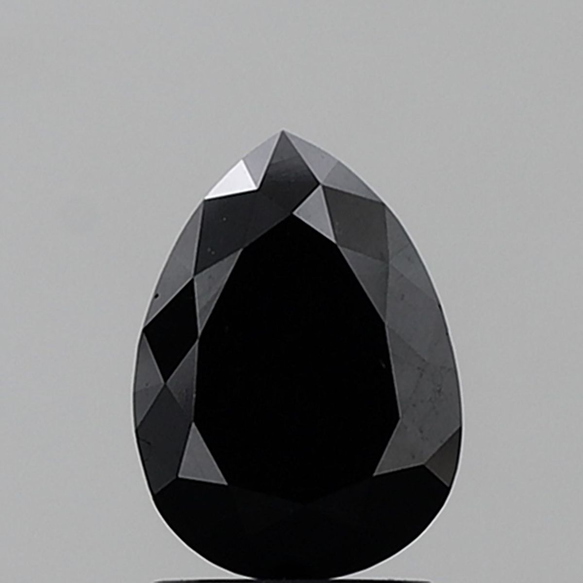 2.52 Carat Pear Diamond Black VVS2