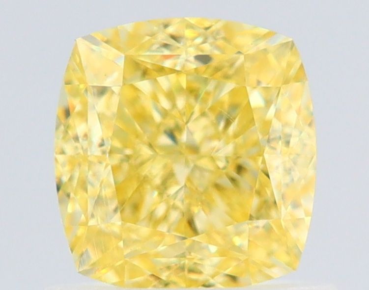 1.07 Carat Cushion brilliant Diamond Fancy Intense Yellow VS1