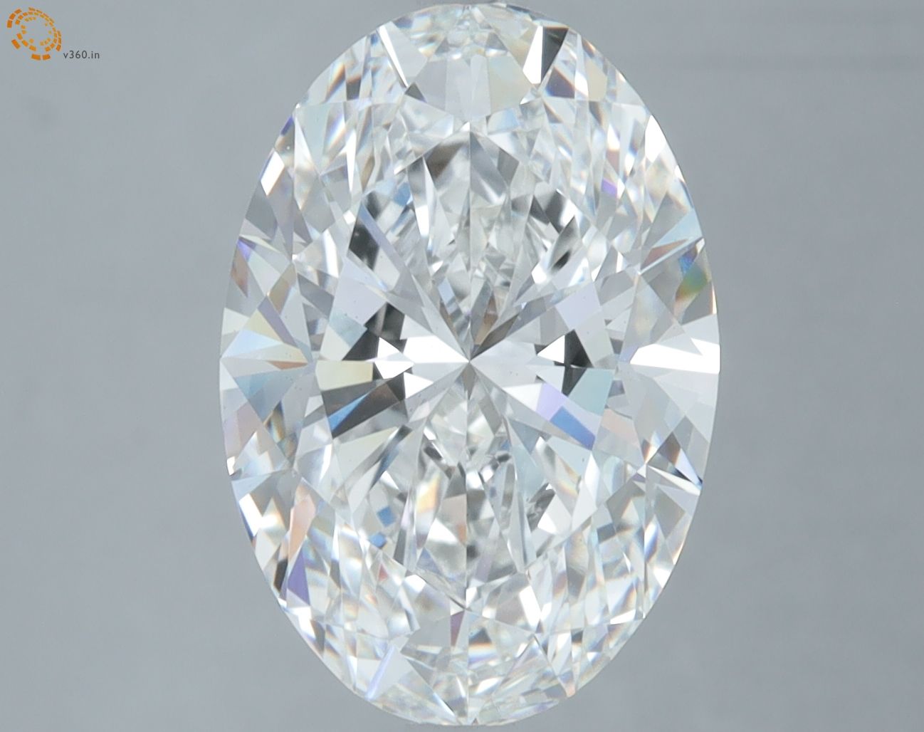 5.09 ct. oval Lab Grown Diamond front image