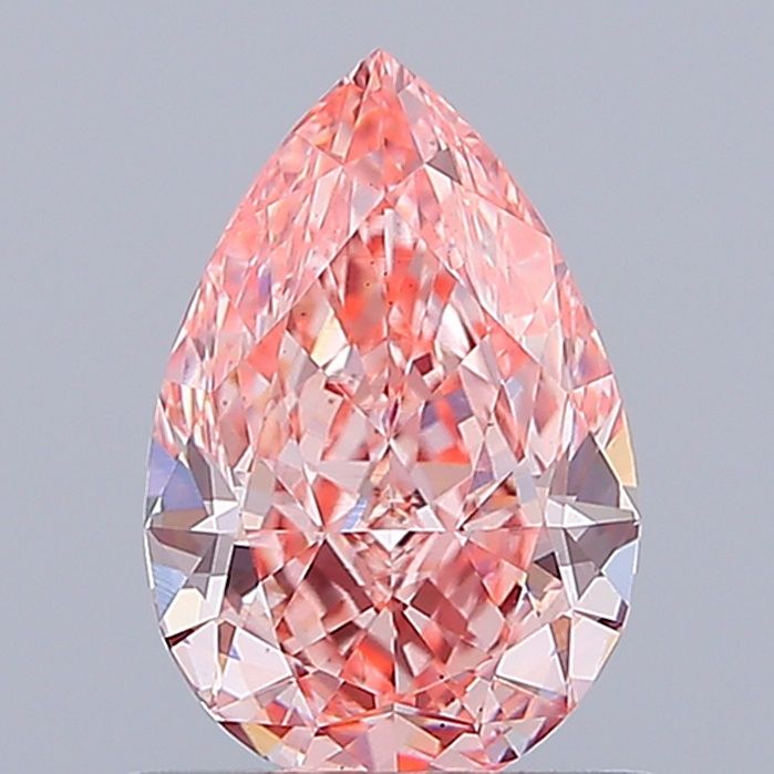 1.14 carat fancy vivid pink VS2 EX Cut IGI pear diamond