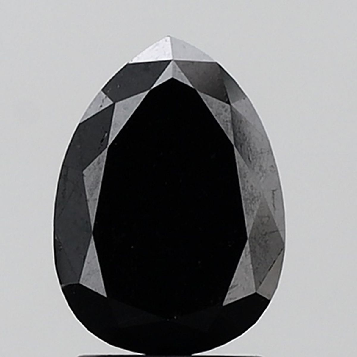 2.36 Carat Pear Diamond Black VVS2