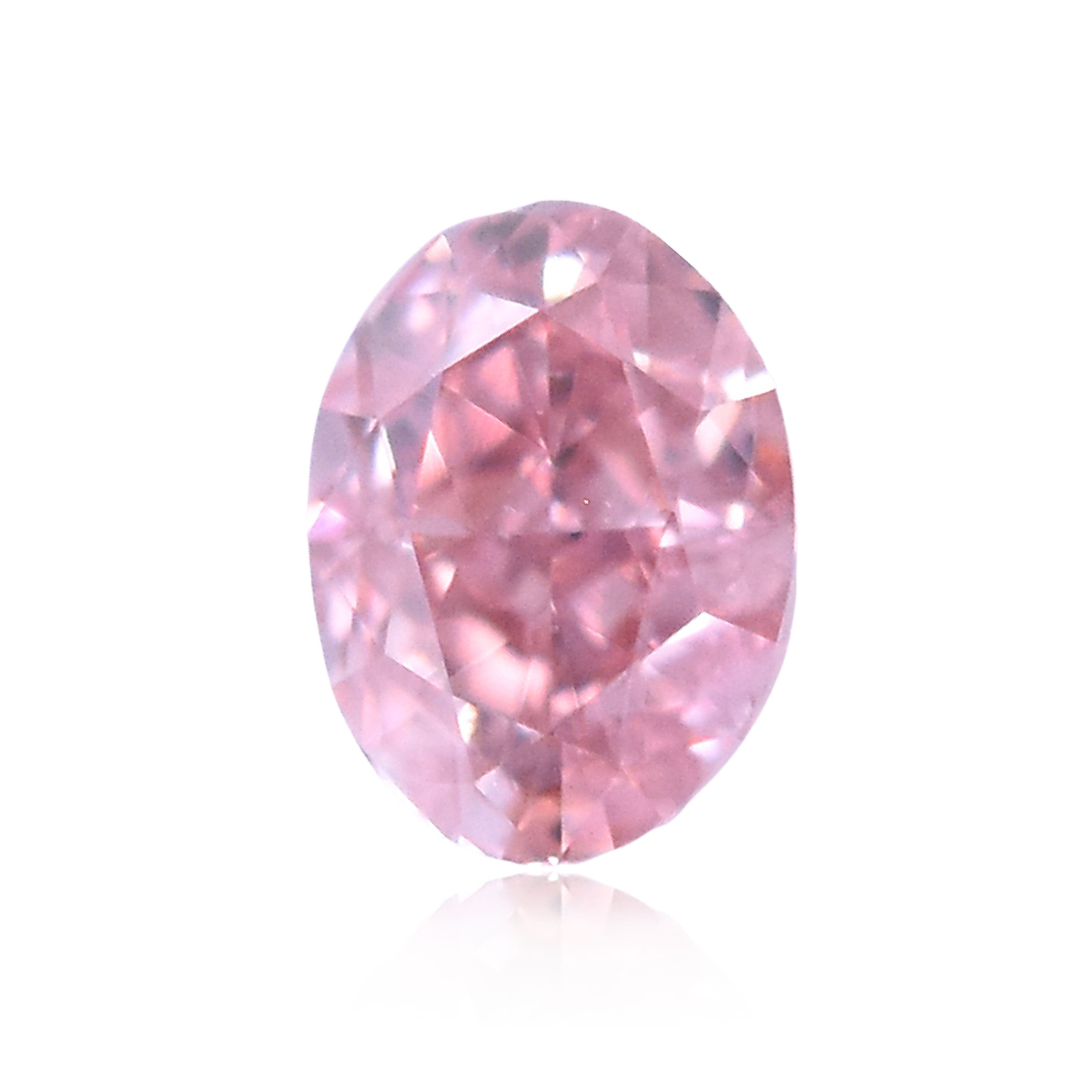 0.11 Carat Oval Diamond Fancy Intense  Pink 
