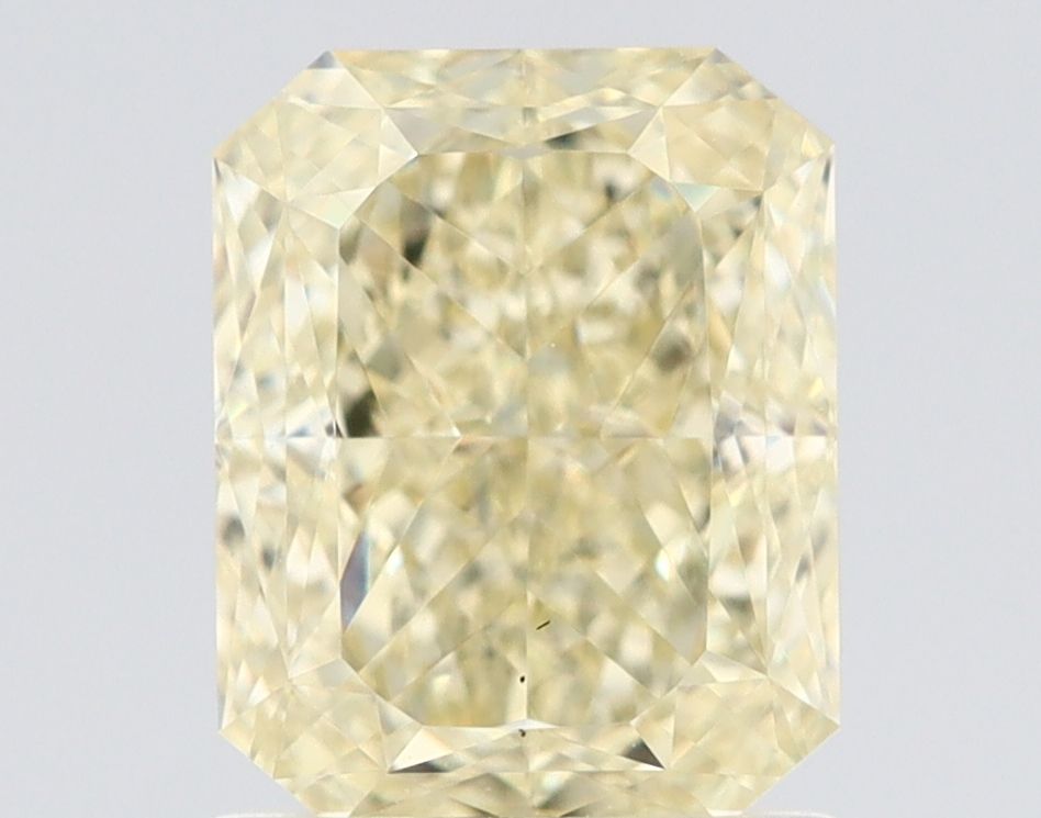 1.53 Carat Radiant Diamond Fancy Light Yellow VS2