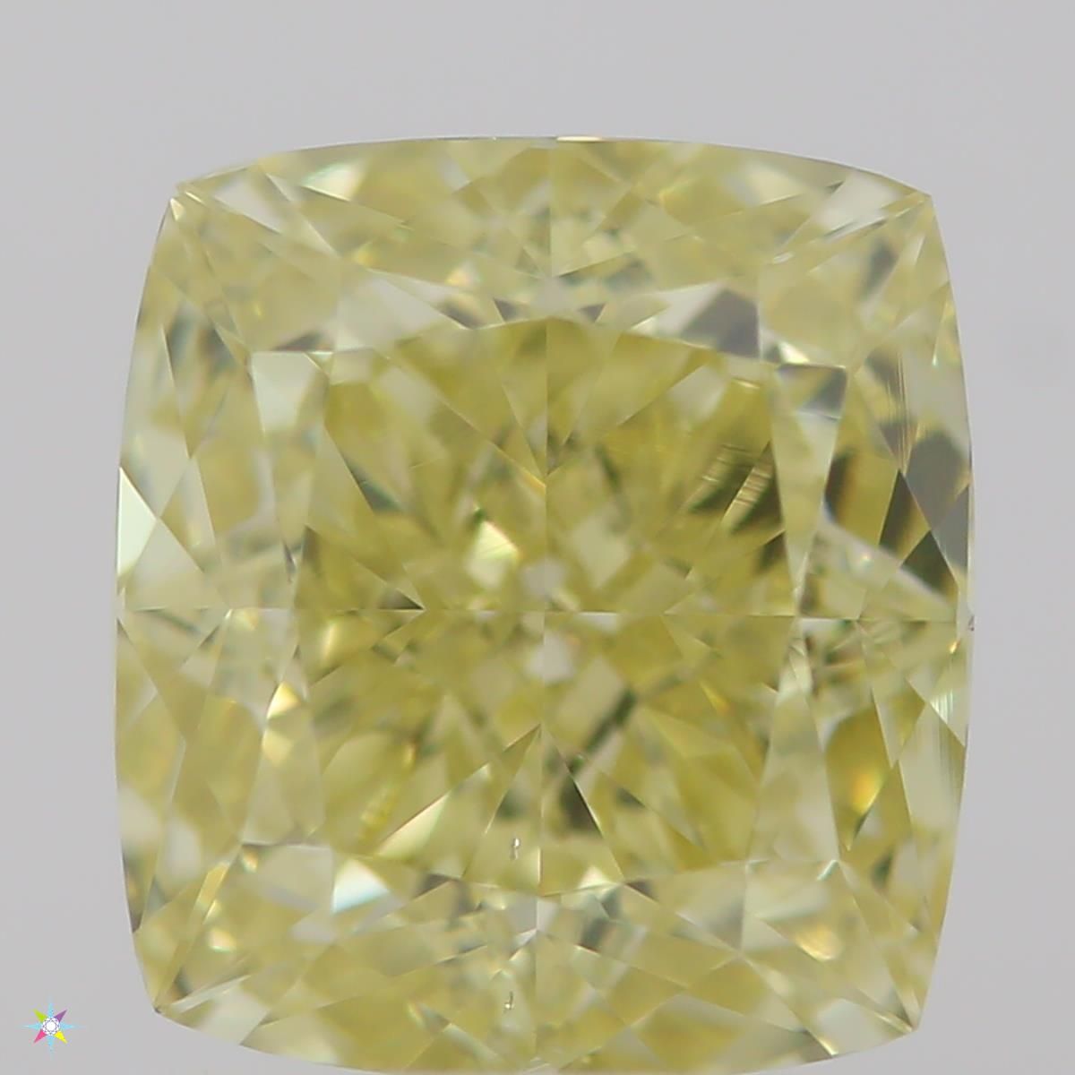 1.11 Carat Cushion brilliant Diamond Fancy  Yellow VS2